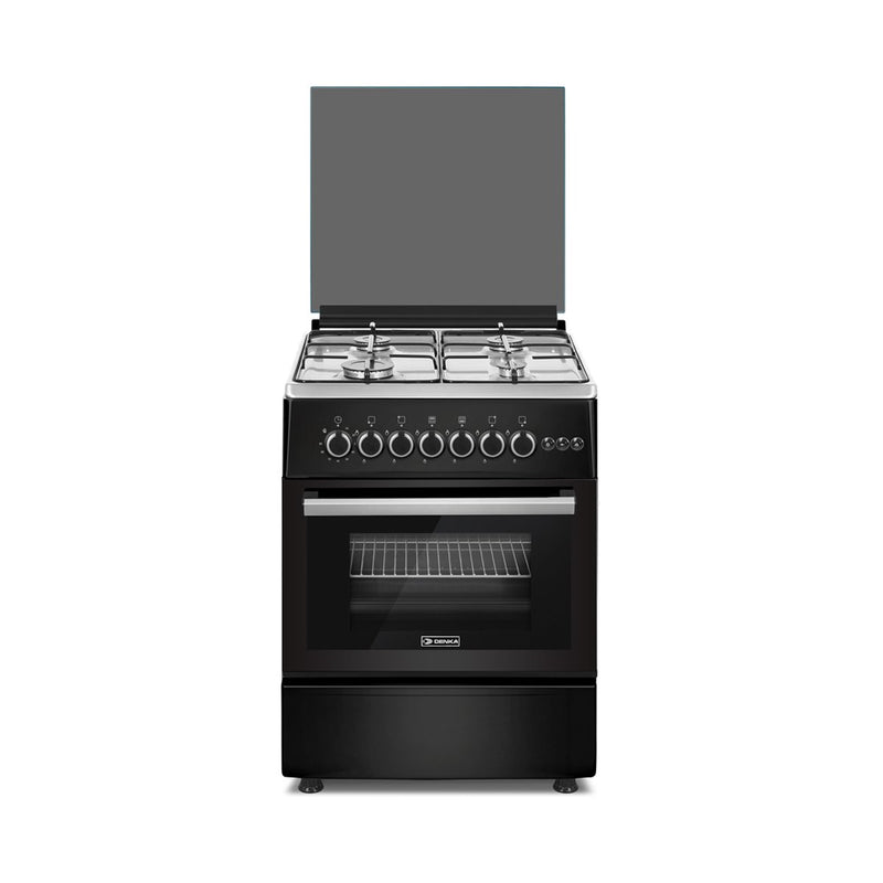 GMC606-GB 60x60 Free Standing Gas Cooker, Black Design