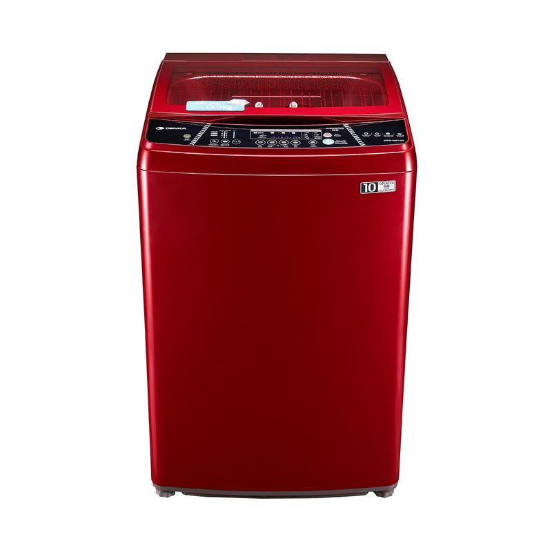 Top Loading Washing Machine Inverter DD Motor 16Kg, Red